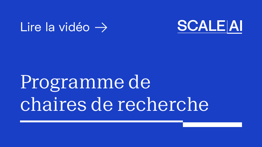 Programme de chaires de recherche en IA - Video